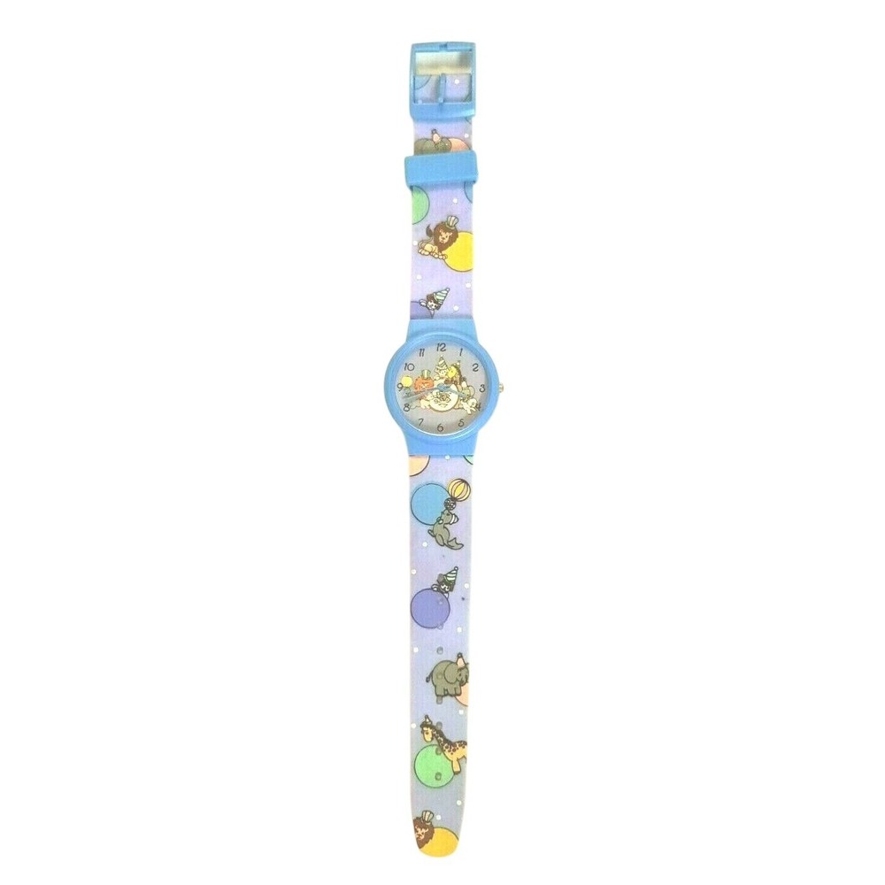 Vintage 1994‎ Precious Moments Birthday Club Watch Valdawn Enesco Blue Purple